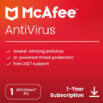 McAfee Antivirus – 1 PC 1 Year License | Instant Delivery